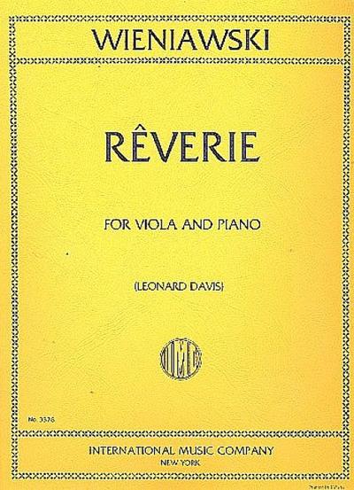 Rêveriefor viola and piano