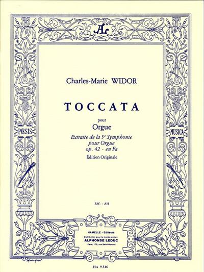 Toccata extraite de la 5e symphonie fa majeur op.42pour orgue
