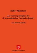 Zur Leistungsfähigkeit der Universalistischen Geschichtstheorie