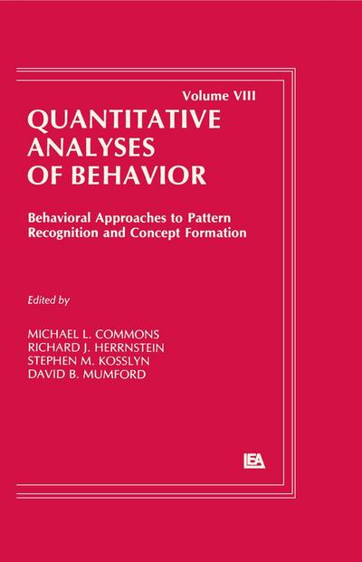 Behavioral Approaches to Pattern Recognition and Concept Formation