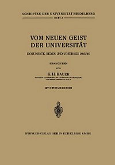 Vom Neuen Geist der Universität