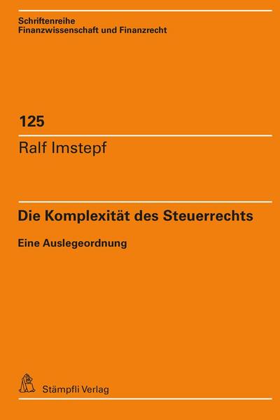 Die Komplexität des Steuerrechts