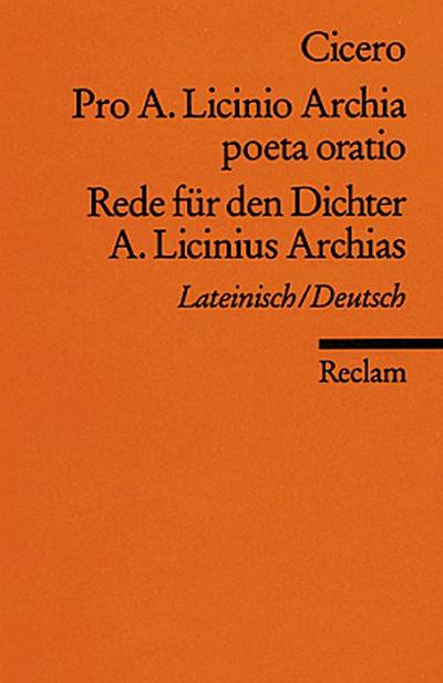 Rede für den Dichter A. Licinius Archias