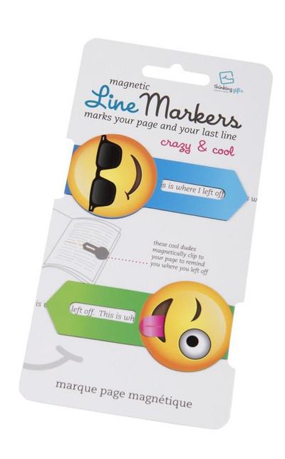 Magnetic Line Markers Crazy & Cool - Magnetische Lesezeichen