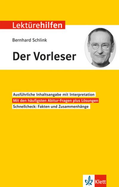Lektürehilfen Bernhard Schlink "Der Vorleser"