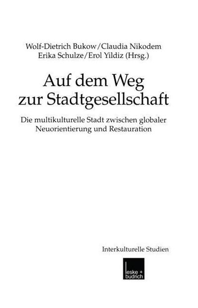 Auf dem Weg zur Stadtgesellschaft
