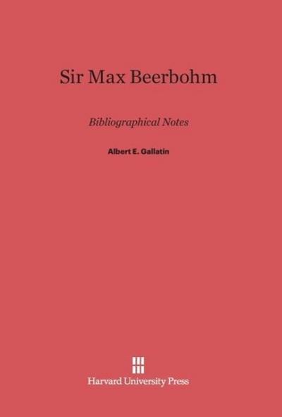 Sir Max Beerbohm