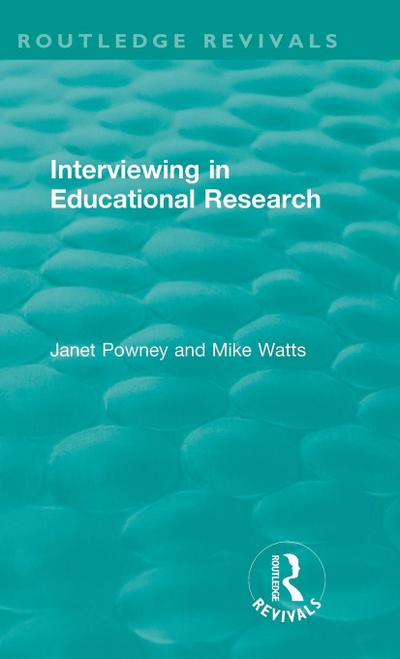 Interviewing in Educational Research