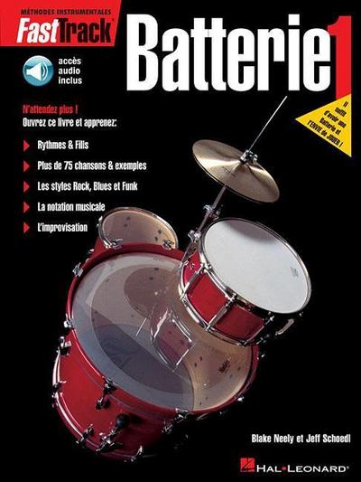 Fasttrack Drum Method - Book 1 - French Edition Book/Online Audio
