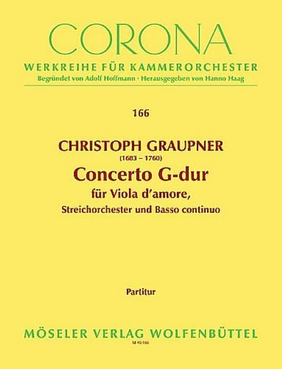 Concerto G-Durfür Viola d’amore, Streicher und Bc