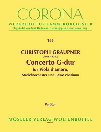 Concerto G-Durfür Viola d’amore, Streicher und Bc