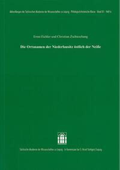 Die Ortsnamen der Niederlausitz östlich der Neiße