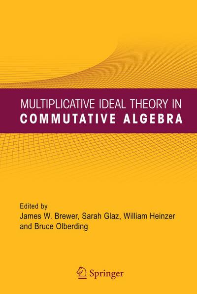 Multiplicative Ideal Theory in Commutative Algebra