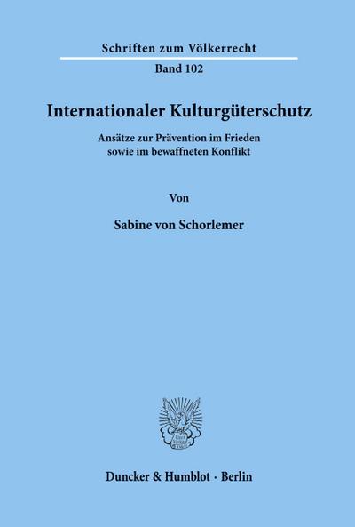 Internationaler Kulturgüterschutz.