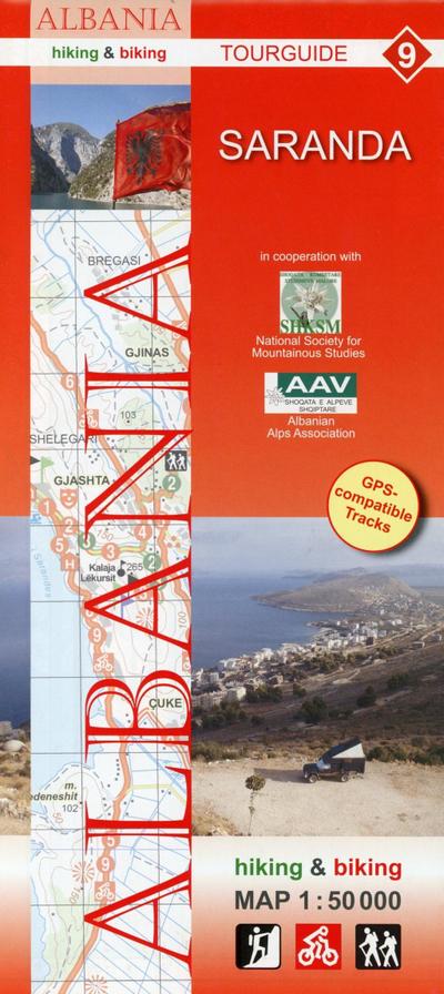 Albania hiking & biking 1:50000