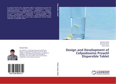 Design and Development of Cefpodoxime Proxetil Dispersible Tablet