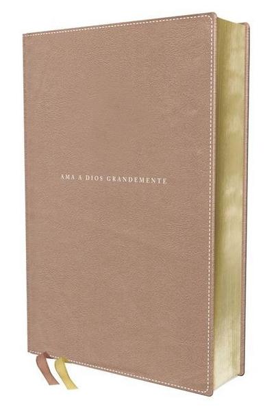 Nbla, Santa Biblia, AMA a Dios Grandemente, Interior a Cuatro Colores Leathersoft, Oro Rosa, Comfort Print