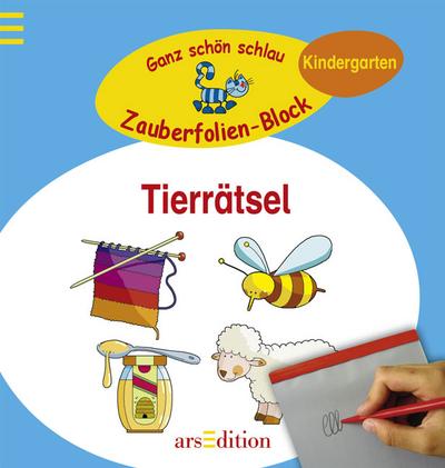 Zauberfolien-Block: Tierrätsel (Ganz schön schlau - Kindergarten)