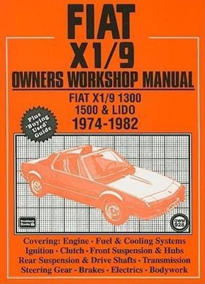Fiat X1/9 Owners’ Workshop Manual-Op/HS
