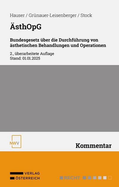 ÄsthOpG Bundesgesetz über die Durchführung von ästhetischen Behandlungen und Operationen