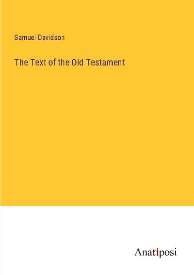 The Text of the Old Testament