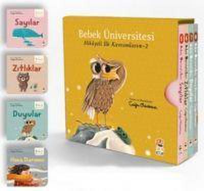 Bebek Üniversitesi 2 - Hikayeli Ilk Kavramlarim Set 4 Kitap