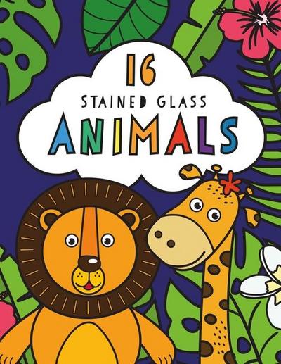 Stained Glass Coloring Animals