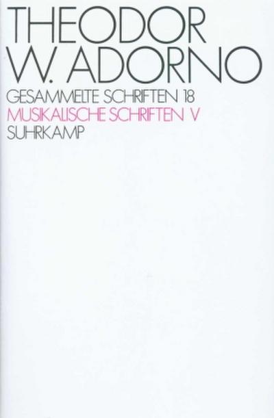 Gesammelte Schriften Musikalische Schriften. Tl.5
