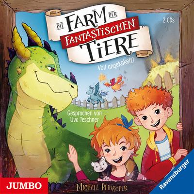 Die Farm der fantastischen Tiere. Voll angekokelt!, 2 Audio-CD