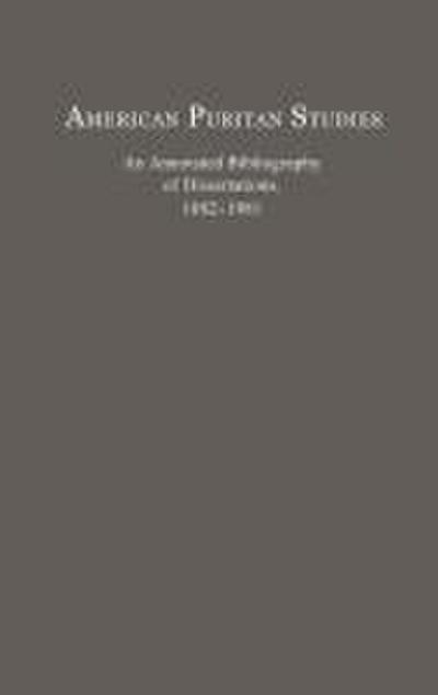 American Puritan Studies