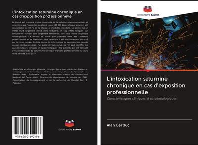 L’intoxication saturnine chronique en cas d’exposition professionnelle