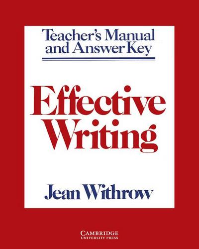 Effective Writing Teacher’s Manual