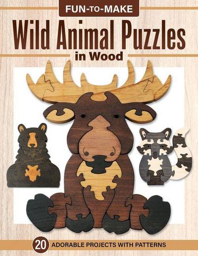 Fun-To-Make Wild Animal Puzzles in Wood