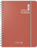 BRUNNEN 1075961234 Wochenkalender Lehrerkalender Termin- & Unterrichtsplaner 2023/2024 Lehrer-Sortiment 2 Seiten = 1 Woche Überformat A5: 17 x 24 cm Baladek-Einband korall