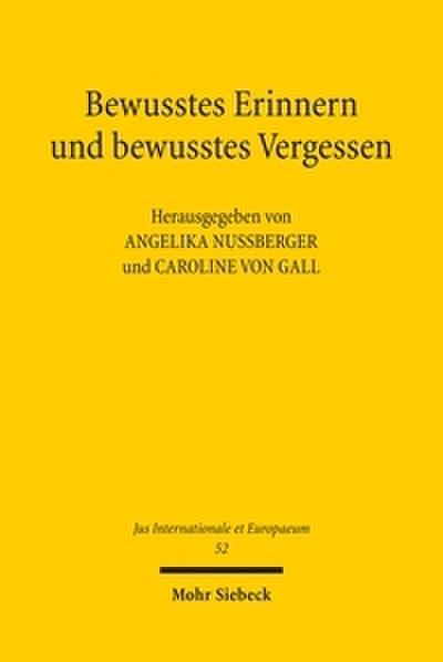 Bewusstes Erinnern und bewusstes Vergessen