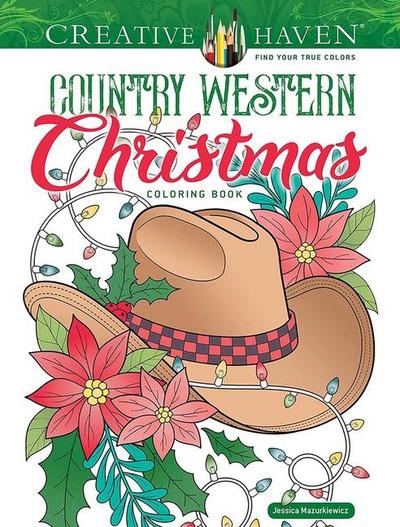Creative Haven Country Western Christmas Coloring Book
