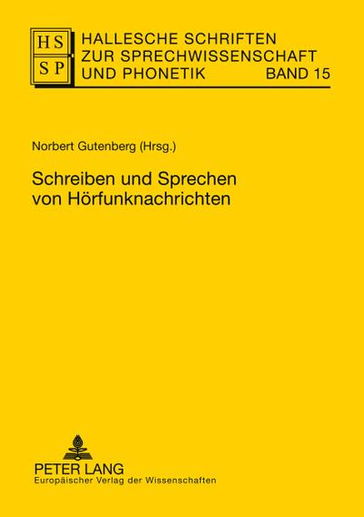 Schreiben und Sprechen von Hörfunknachrichten