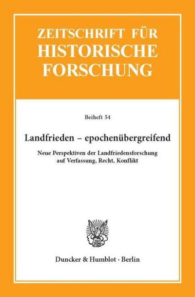 Landfrieden - epochenübergreifend.