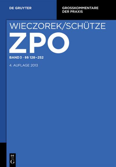 ZPO/Zivilprozessordnung 3