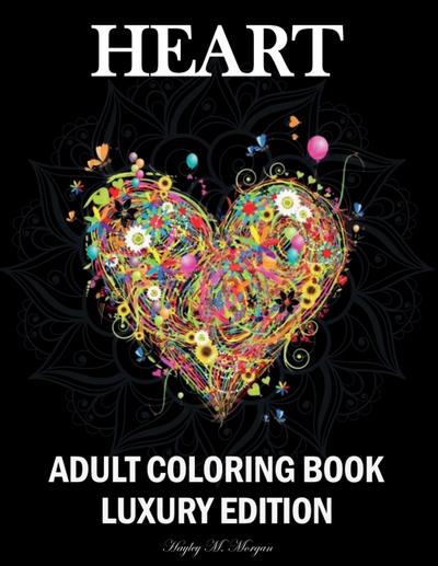 Heart Adult Coloring Book Luxury Edition