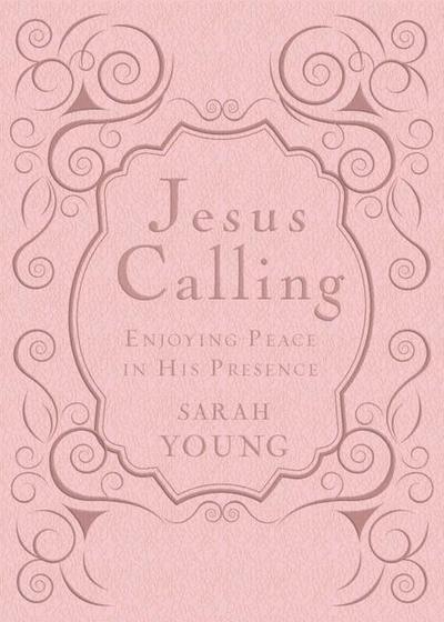 Jesus Calling, Pink Leathersoft, with Scripture References