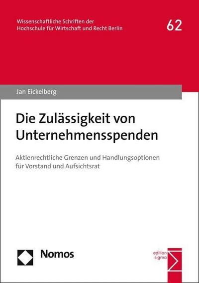 Die Zulässigkeit von Unternehmensspenden