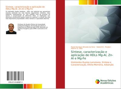 Síntese, caracterização e aplicação de HDLs Mg-Al, Zn-Al e Mg-Fe