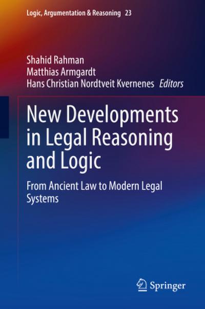 New Developments in Legal Reasoning and Logic