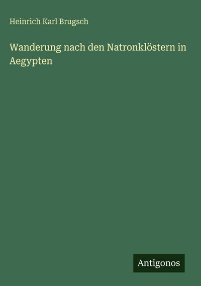 Wanderung nach den Natronklöstern in Aegypten