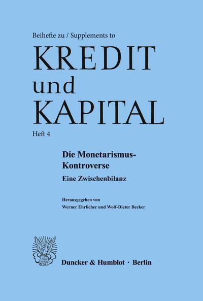 Die Monetarismus-Kontroverse.
