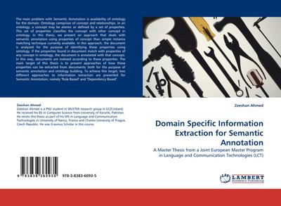 Domain Specific Information Extraction for Semantic Annotation