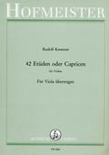 42 Etüden oder Capricen für Violine, für Viola übertragen