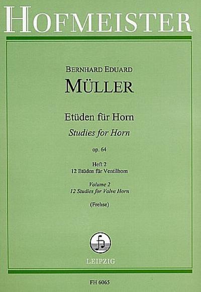 Etüden op.64 Band 2 für Ventilhorn