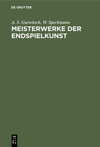 Meisterwerke der Endspielkunst
